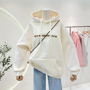 2025年新作 韓国風 パーカー 怠惰な風 レディース カジュアル ゆったり 秋冬 トップス