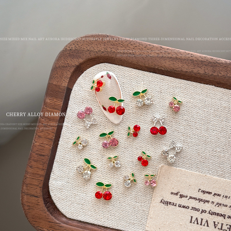 ★フルーツネイル★3Dネイルパーツ FRUITS ZIPPER🍒 ネイルパーツやチップのオーダー受け付けております