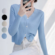 カーディガン レディース 洗える ニットカーディガン トップス ショット丈 羽織り 大人カジュアル 着まわし