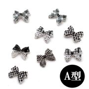 フラワー/リボン/耳つぼジュエリー/ゴシック小悪魔ネイル/デコパーツ/福袋/黒色系ミックス/ネイル