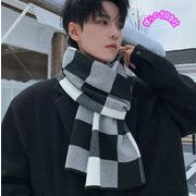 新入荷 メンズ 保温 防寒グッズ マフラー チェック柄 暖かい おしゃれ 通勤 通学 180*30CM 3色展開