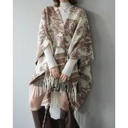 今季マストバイ   気質   おしゃれ  個性的   韓国風  フリンジ & ニット マント / ショール