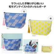 伊砂文様　タッセルポーチ　ファッション/化粧/レディース/小物入れ