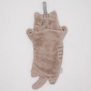 にゃふにゃふ キッチンタオル ブラウン 421532