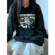 今季マストバイ   気質   おしゃれ   ルーズ   アメリカン風  スウェット  パーカー