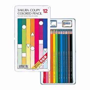 サクラクレパス クーピー色鉛筆 12色 スタンダード PFY12