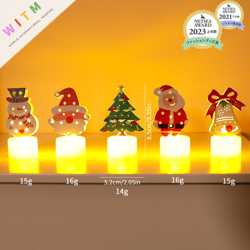 Christmas限定 LEDライト ランプ サンタ 雪だるま クリスマス飾り 卓上 室内 店舗 装飾