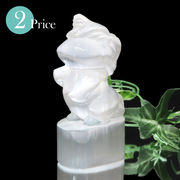 彫り物　セレナイト　ユニコーン