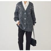 2025年INS 秋冬新作    気質   おしゃれ   デザイン性   ニット  カーディガン