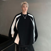 メンズ  新作   ルーズカジュアルクルーネック  パーカー   トップス