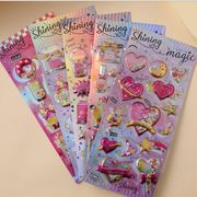 手作り DIY ぷくぷく ボンボンシール 3Dステッカー 立体ステッカー 粘着シール スパンコール 11色