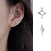 通勤用ピアス、気質イヤリング、 ポストsilver925 、ファッションアクセサリー、金属アレルギー対応