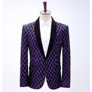 メンズフォーマル スパンコールジャケット パーティージャケット 結婚式ジャケット ビジネスジャケット