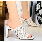 7月サンダル 美脚サンダル メッシュサンダル ネットサンダル 厚底 透かし編み 履き心地 スリッパ