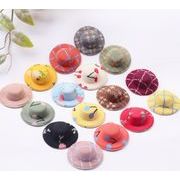 DIY手作り帽子 小さな帽子 ヘアアクセサリー ヘアピン帽子 ペット おもちゃの帽子 シルクハット 髪飾り