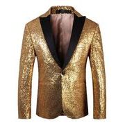 ダンスジャケット パーティージャケット スパンコールジャケット コスチューム ゆったりジャケット