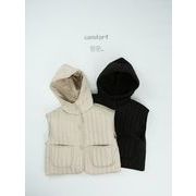 2025秋冬新作 韓国風 子供服 キッズ　 トップス 中綿　ベスト チョッキ 男女兼用 コート 2色 DC