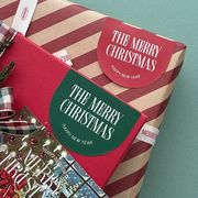 Christmas限定 包装 飾り ありがとうシール クリスマスシール 手帳シール ステッカー 梱包 merry Xmas