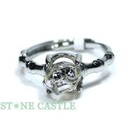 ☆一点物☆【リング】ハーキマーダイヤモンド原石 No.42