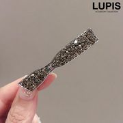 ヘアアクセサリー ヘアクリップ リボン ノット 結び目 パヴェ キラキラ 華やか 上品 エレガント 大人っぽ