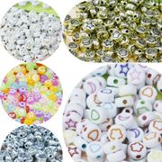 プラスチックビーズ　アクセサリーパーツ　卸し　500g売り約4000個　ハート　月 海外倉庫発送