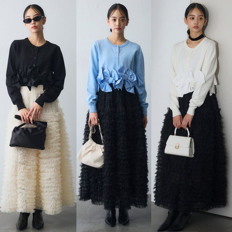 レディース服★ファッション洋服★お洒落カーディガン&スカート分けて★