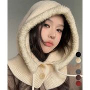 【日本倉庫即納】 バラクラバニット帽ネックウォーマー一体型