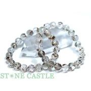 ☆高品質☆【ブレスレット】ガーネット＆グリーントルマリンインクォーツ (3A) (約9～9.5mm)