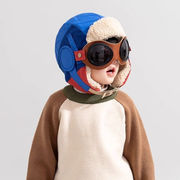 「2025」子供用★帽子★メガネ付き★キッズ★耳カバー★暖かい★4色