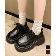 【日本倉庫即納】 厚底ローファー トラックソール シューズ