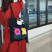 今季マストバイ   気質   高級感   ショルダー  可愛い   花柄   キャンバスバッグ