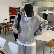 2025秋冬メンズ服 シンプル おしゃれ フード付けコート 韓国風 トップス 防寒 温かい 2色展開[M~3XL]