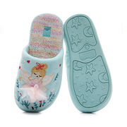 キッズもこもこスリッパ  ガール 可愛い防寒 静音 滑り止め 洗える冬用室内履き