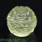 ☆一点物☆【天珠ビーズ】リビアングラス 龍珠 約15mm (横穴) No.53