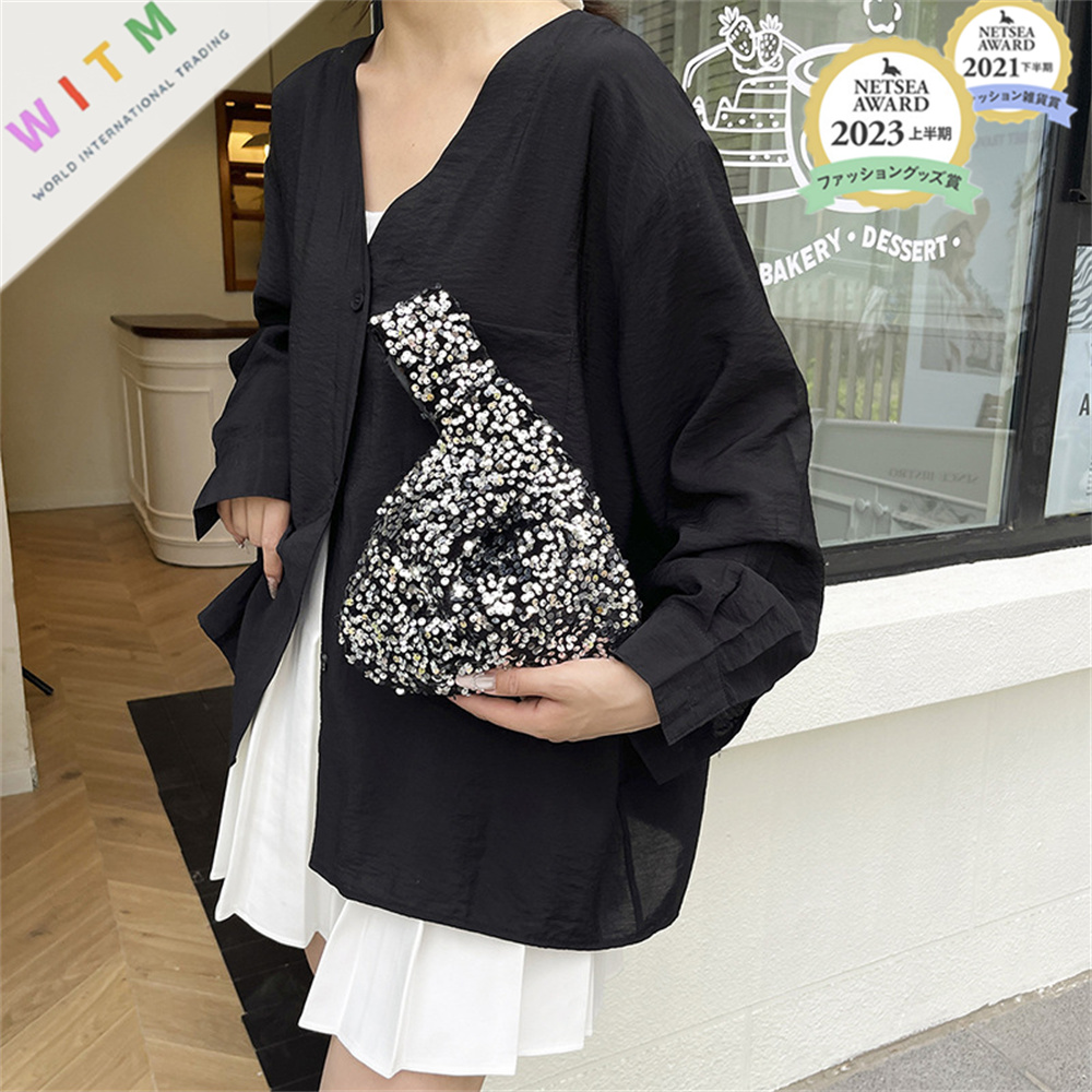 2026新作 スパンコール ハンドバッグ 手提げバッグ キラキラ レディース 上品