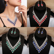 ネックレスイヤリングセット&ネックレスピアスセットE90102