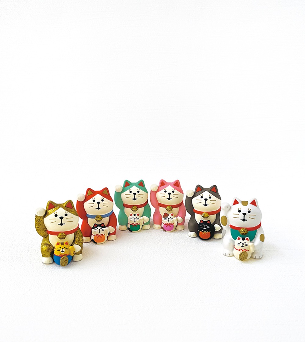 コンコンブル 開運カラー招き猫 緑 ZCB-16363 | 卸売・ 問屋・仕入れの