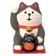 concombre 開運カラー招き猫 黒 ZCB-16365