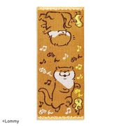 可愛い嘘のカワウソ 無撚糸フェイスタオル おどるの！