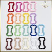 【21色】骨カラビナ ボーン わんちゃん キーホルダー金具 カラフル  DIYパーツ 手芸 基礎金具