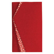 エステル小花ちりめん金封ふくさエンジ