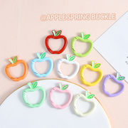 カラビナ　キーホルダーパーツ　リンゴ　カラフル　アクセサリーパーツ　10個入り 海外倉庫発送