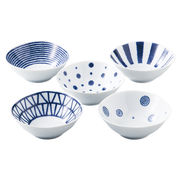 波佐見焼 藍玉 小付揃