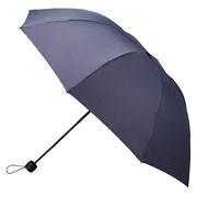 深張UV折りたたみ傘ネイビー