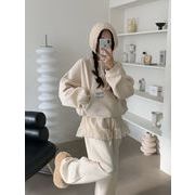 今季マストバイ 韓国風   クルーネック   スウェット+メッシュミニスカート