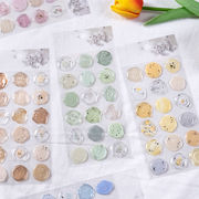 DIY用 手帳用 貼り付け スマホケース シール 可愛い 立体  火塗はんこ 装飾用 手芸用品