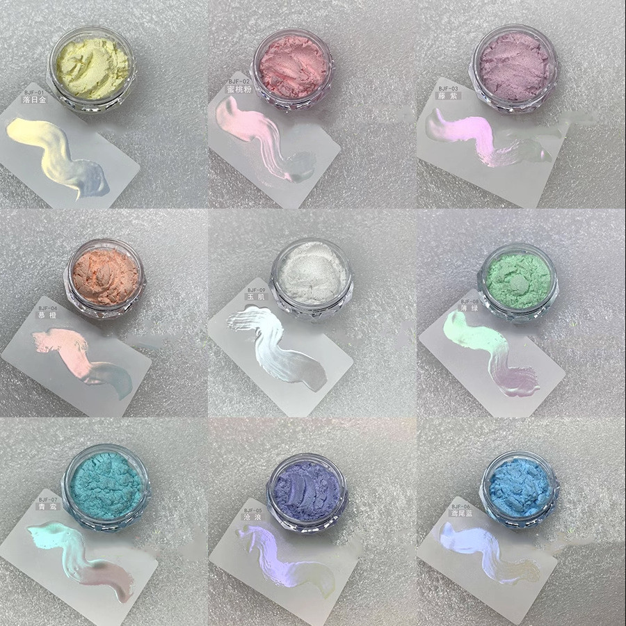 ネオンエフェクトパウダー オーロラネイル うるうるネイル グローネイル オーロラパウダー オーロラネイル