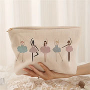 バレリーナバッグ ポータブル 化粧ポーチ 超軽量 バレエ 収納袋 女性バッグ クラッチバッグ バレエの雑貨