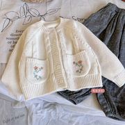 2026新作 韓国子供服 ベビー服  キッズ女の子ニットトップス  90cm-130cm