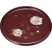 紀州塗　円華　８寸　信貴丸盆
